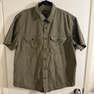 Filson Olive Green Casual Button Down Shirt